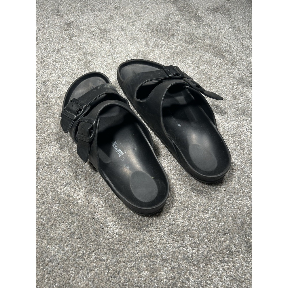 Black Rubber Birkenstocks Men's Size 42 (US Size 9) - Picture 4 of 7
